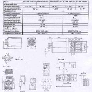 R15/3P relé